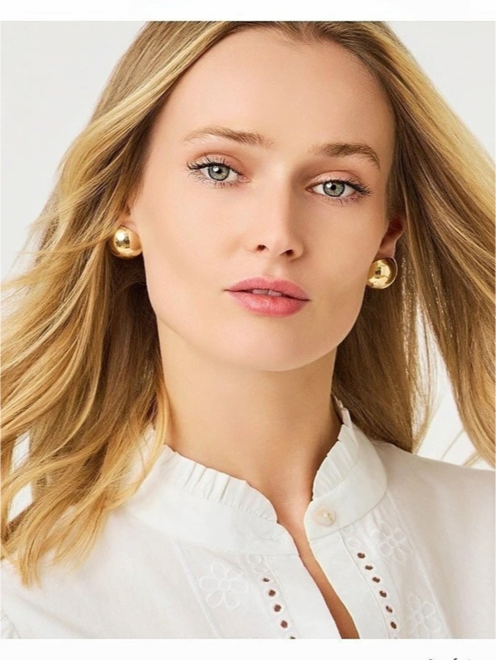 Lilly Pulitzer Etta Stud Earrings Gold Dome Stud Earrings NWT